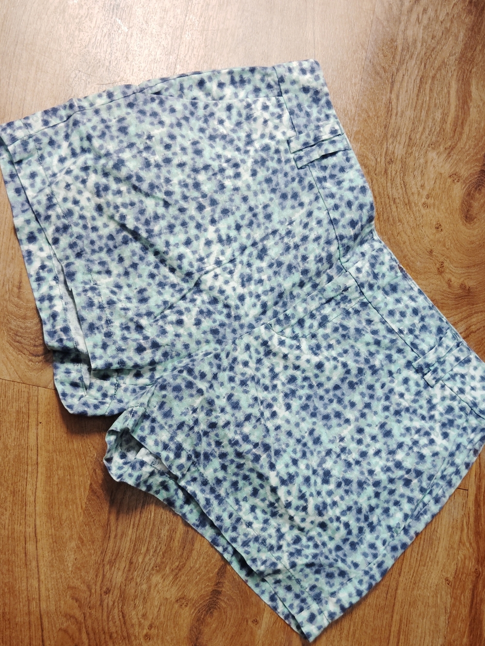 LOFT Blue Floral High-Waist Women's Shorts